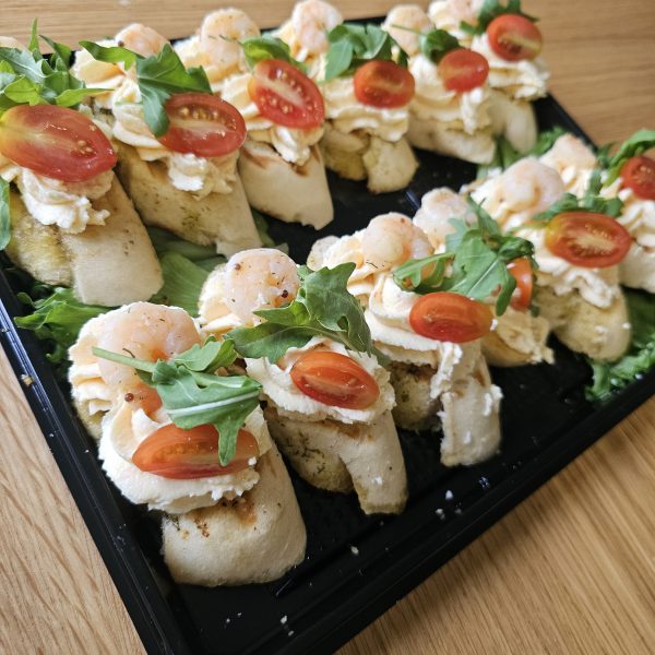 Bruschetta kreveti ja makrakreemiga
